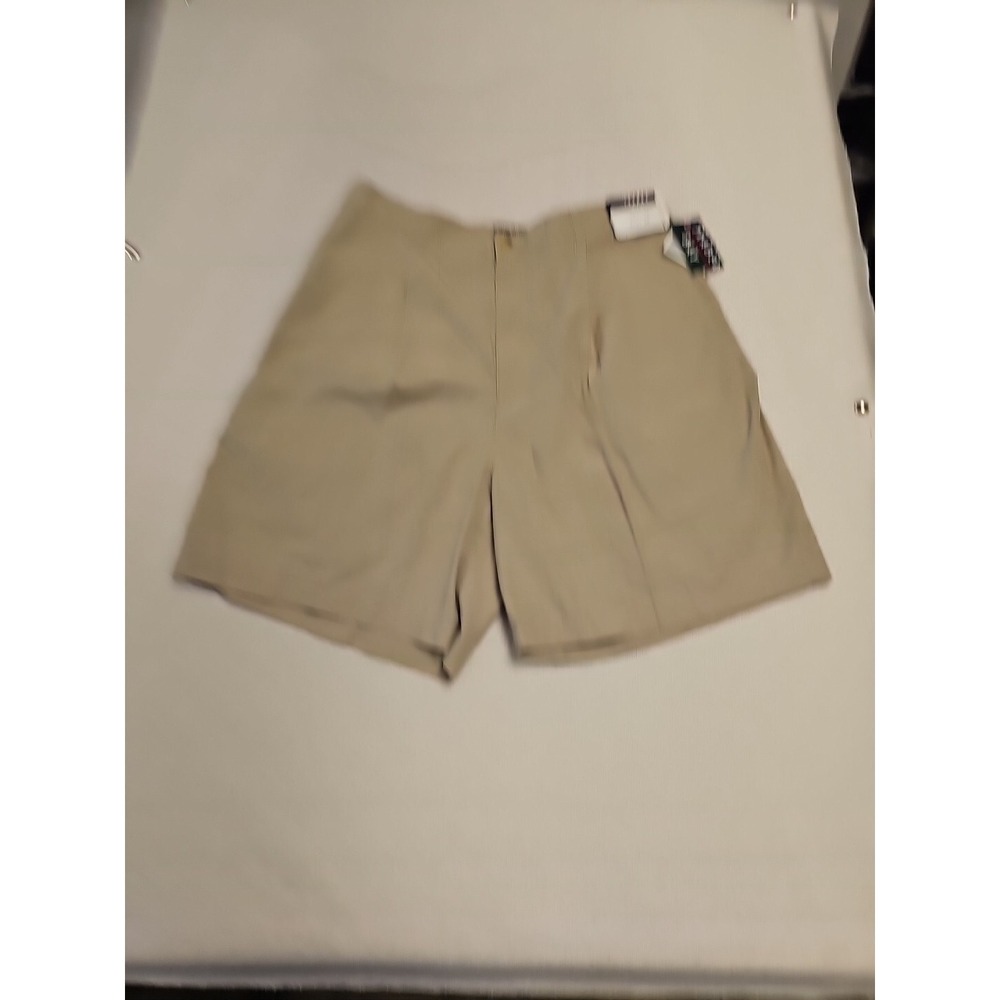Vintage‎ TRADER BAY Pleated Khaki Chino Shorts Mens Size 36 Beige 90's New